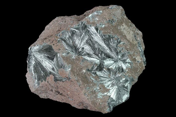 Metallic, Needle-Like Pyrolusite Cystals - Morocco #141008